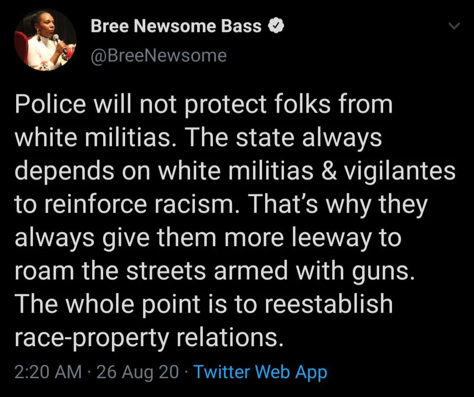 Police will not protect you from White Militias