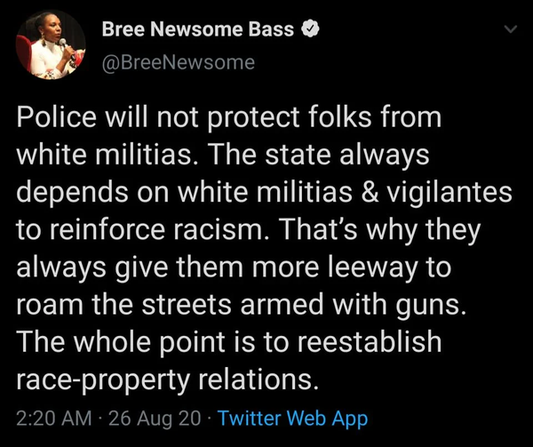 Police will not protect you from White Militias